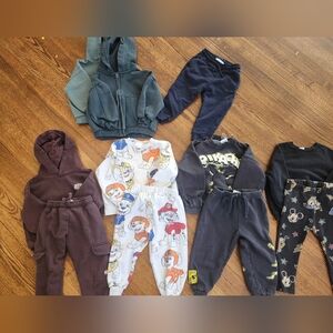 Zara Kids Matching Sets - Green, Navy, Brown, White